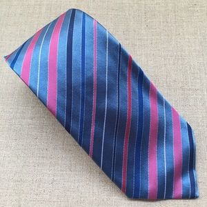 Bugatchi Multicolour Striped Classic Silk Tie